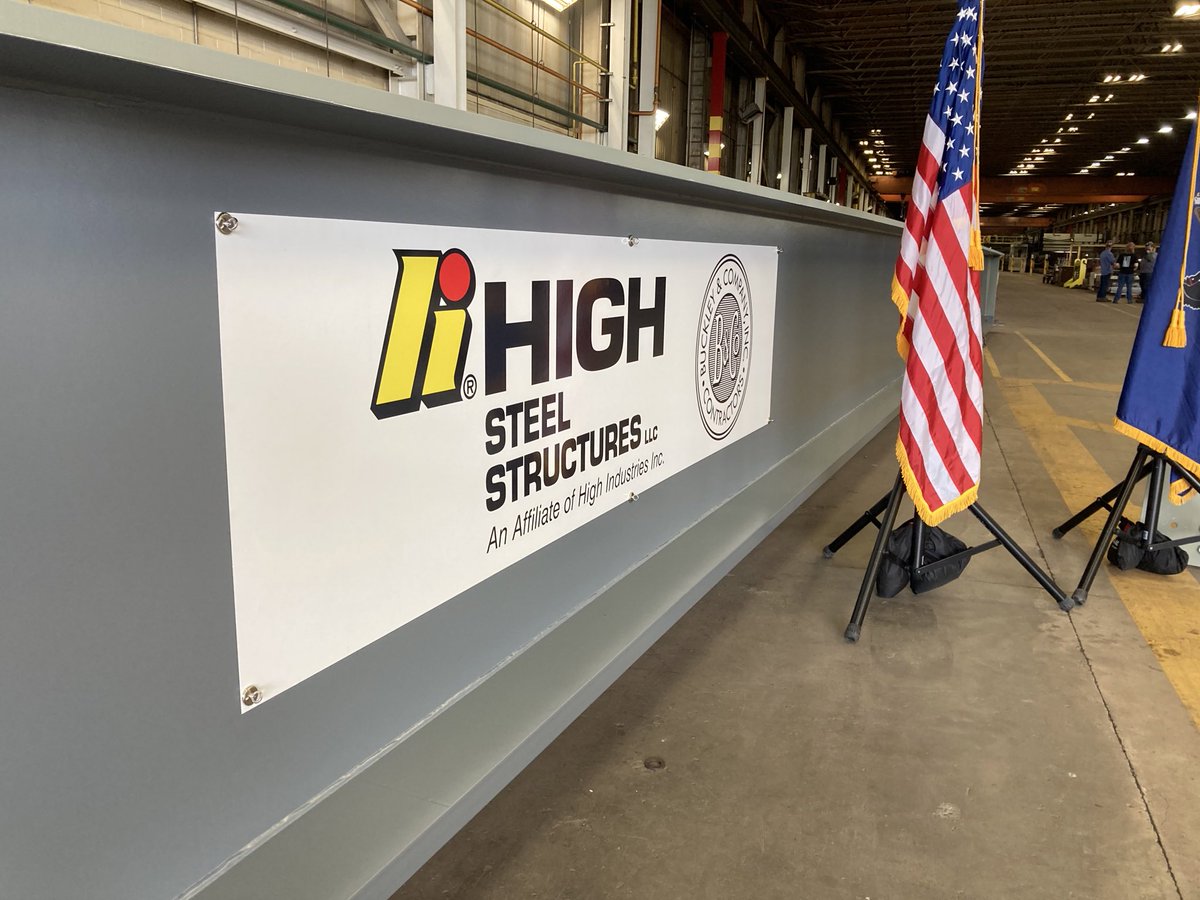 TomLehmanWGAL's tweet image. I’m in Lancaster County at High Steel Structures, which has recently completed the first of 16 steel girders needed to permanently repair Interstate 95 in Northeast #Philly.

@GovernorShapiro is expected to be here in a bit. We’ll have more coming later today on @WGAL