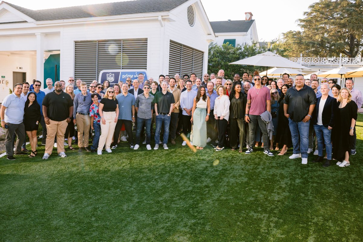 ajassy's tweet photo. Really enjoyed spending last night with our production, on-air, and Amazon Thursday Night Football team at our @NFLonPrime production kickoff. This team accomplished so much in season one, is teeming with energy/ideas, and is raring to go for season two. https://t.co/6yf9evCbmL