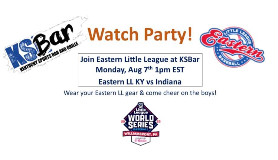 EasternLL_Lex's tweet photo. Come have lunch and enjoy another Watch party at 1pm at KSBar today! #GoEastern https://t.co/9vo3UagPs1