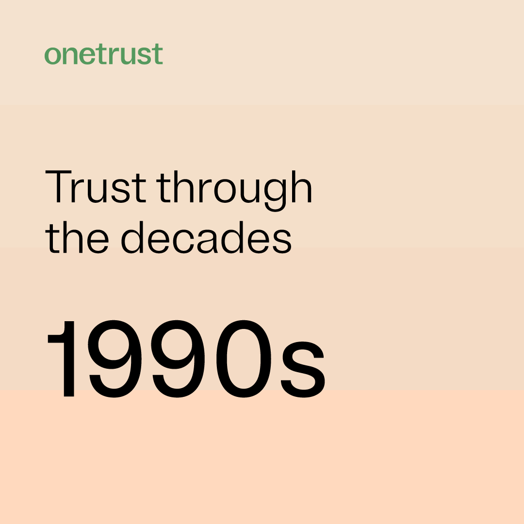 OneTrust's tweet photo. Our journey through the history of #trust continues to the antivirus software boom of the 90s πΎ
Learn about the companies that started the fight against virtual threats instilling trust during this era: https://t.co/MHBtGrTIab
#MakeTrustReal #TrustIntelligence https://t.co/tRN5XOy5cl