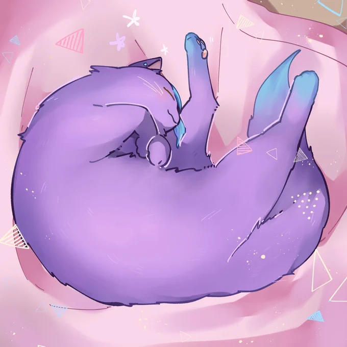 飼い猫の寝相が可愛かったのでるいねこでトレスしました #prsk_FA
