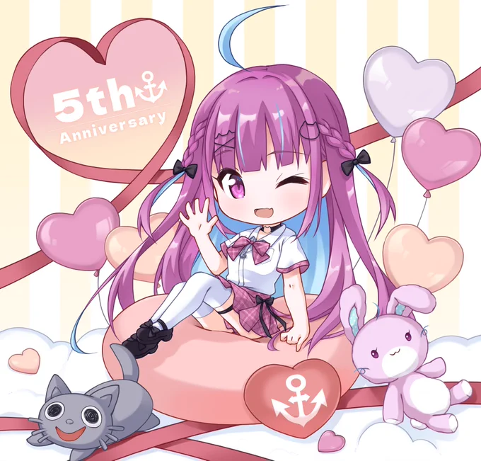#湊あくあ5周年 #あくあーと