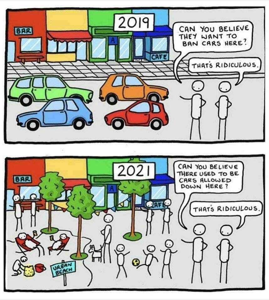 Cities are for people, not cars.