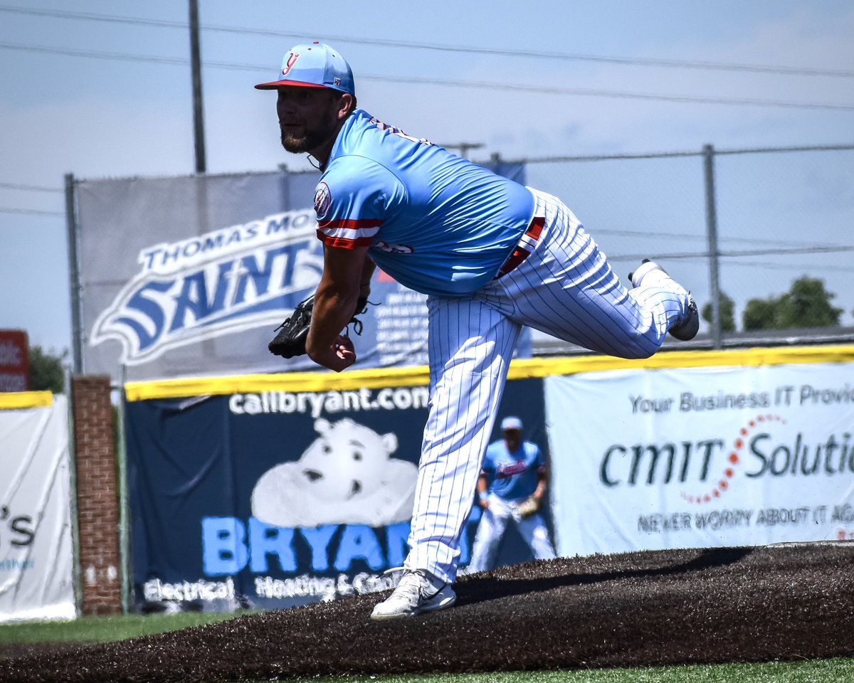 florence_yalls's tweet photo. 🗣️ Shoutout to the 3 pitchers who made our shutout series sweep game 3 vs Windy City possible 🧹 

Starter: Carter Poiry
3 IP // 4 K // 3 H // 0 ER // 0 BB

Reliever: Ross Thompson
5 IP // 4 K // 3 H // 0 ER // 2 BB

Closer: Alex Theis
1 IP // 1 H // 1 BB https://t.co/0Hzs0hjt44