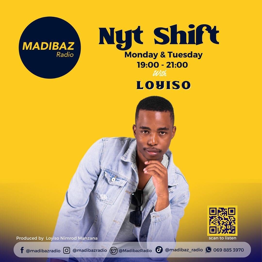 MadibazRadio's tweet photo. Hangout with @_Loyiso_ on #NytShift till 21:00!
Tonight:
π- #WeekendWrapUp
π - Monday Mantra
π#ThePitch
π~ Friendships and romantic relationships
#MadibazRadio
#NytShiftWithLoyiso https://t.co/rhzoMX26oy