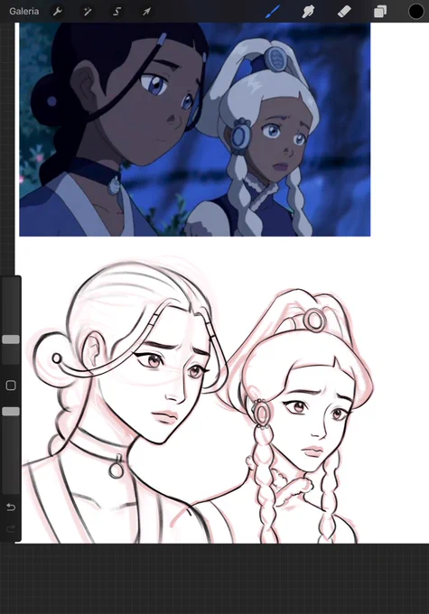 drawing my water ladies