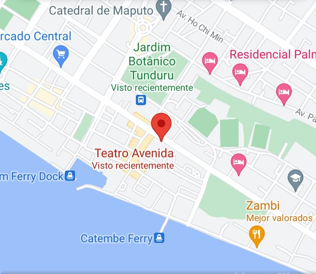 HotelInsonmia's tweet photo. En el 1179 de la Avenida 25 de Setembro de #Maputo2023 está el Teatro Avenida, que aún tiene sesiones cinco días por semana. Desde mitad de los ochenta #HenningMankell fue su director artístico. Dicen que era alguien con un pie en la nieve y otro en la arena...

#Mozambique2023 https://t.co/adAzIk18xm