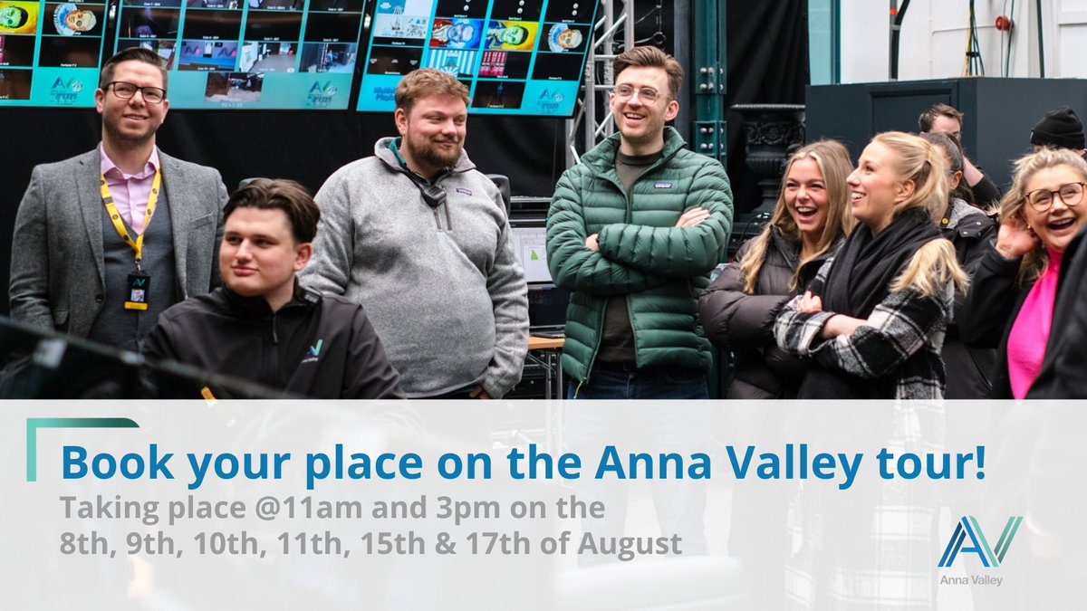 WeAreAnnaValley's tweet photo. We're throwing open our doors for an Anna Valley site visit, and freelance production, project and #event managers are invited.  Email harvey.jones@annavalley.co.uk to book your slot to tour our warehouse &amp; Anna Valley Studios &amp; catch up with our team over a drink or two. https://t.co/yxGn30qBJ7