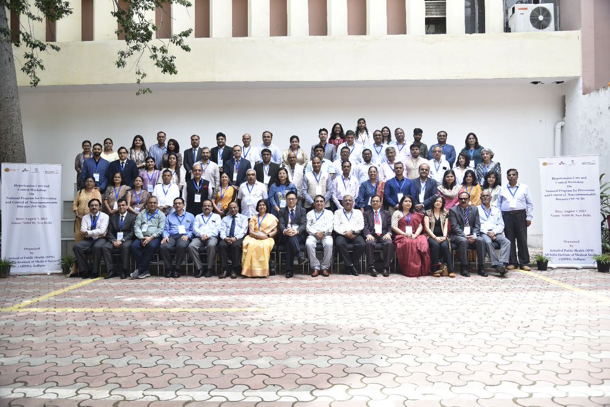 IncubatorGHAI's tweet photo. We collaborated with @aiims_jodhpur, @NIHFWofficial, @NHSRCINDIA, and the NCD Division of @MoHFW_INDIA to conduct the first workshop on hypertension care and control under the National Program on Non Communicable Diseases after its May 2023 revamp. https://t.co/9Zow9XpQwN