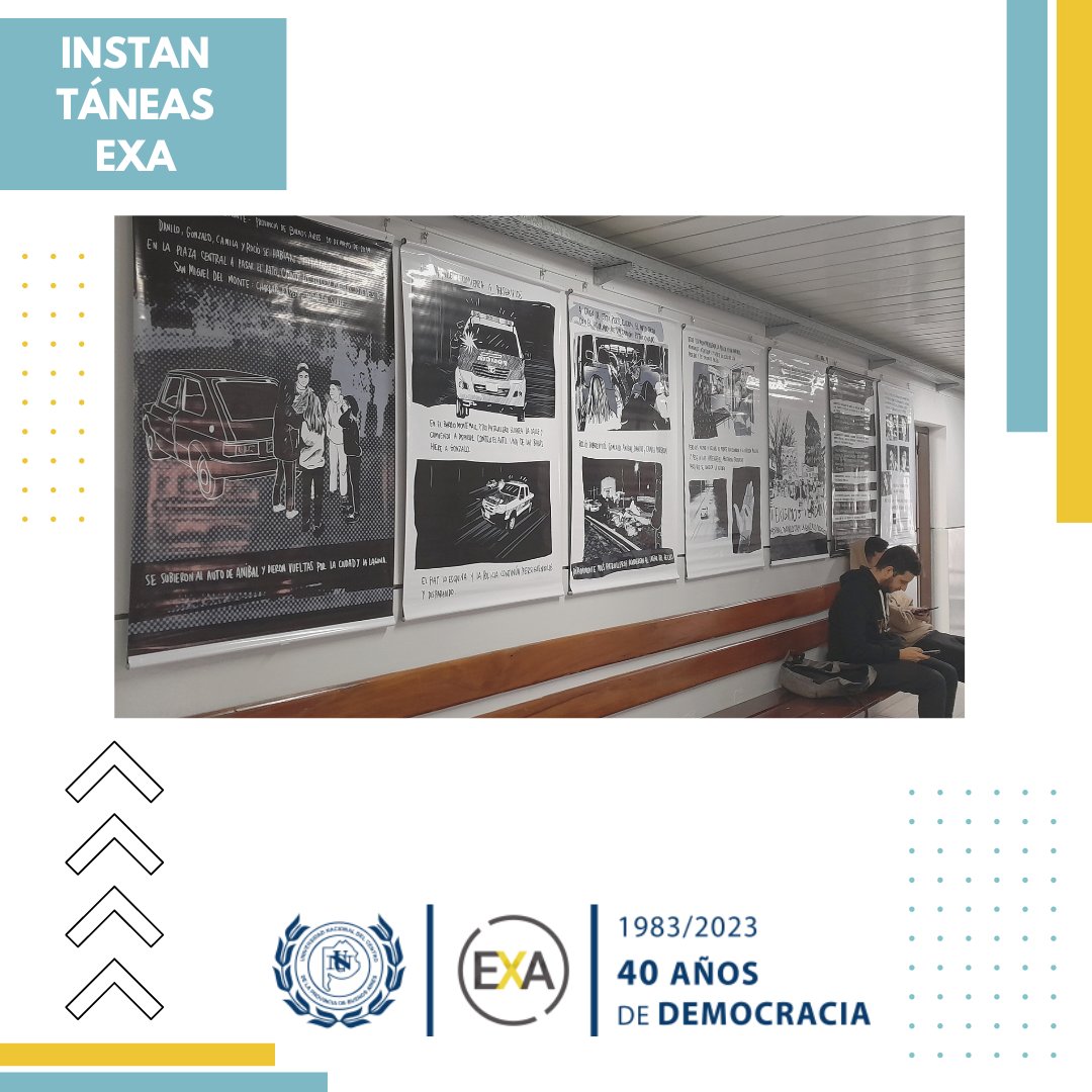 FCEx_UNICEN's tweet photo. 📢En las instantáneas EXA de hoy📢

“Entre pasillos”

Ahí donde pasa mucha de la vida de la facu, en esta ocasión con la muestra “Historietas contra la violencia institucional” detrás. 

@UNICEN_Oficial #SomosUnicen https://t.co/UvWgIZ0DBN