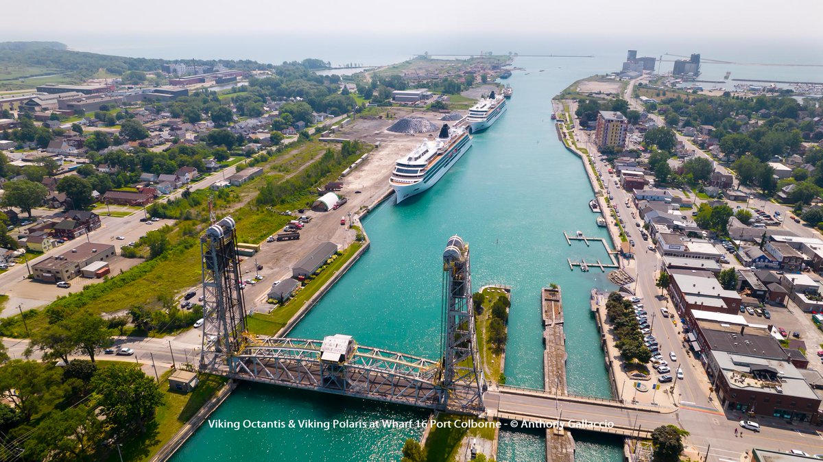 A_Gallaccio's tweet photo. .@VikingCruises #vikingoctantis #vikingpolaris #cruiseships #greatlakes #cruise in @PortColborne @niagarasthcoast More info: https://t.co/G7pOxXNi2J https://t.co/pwDB4ABu7H
