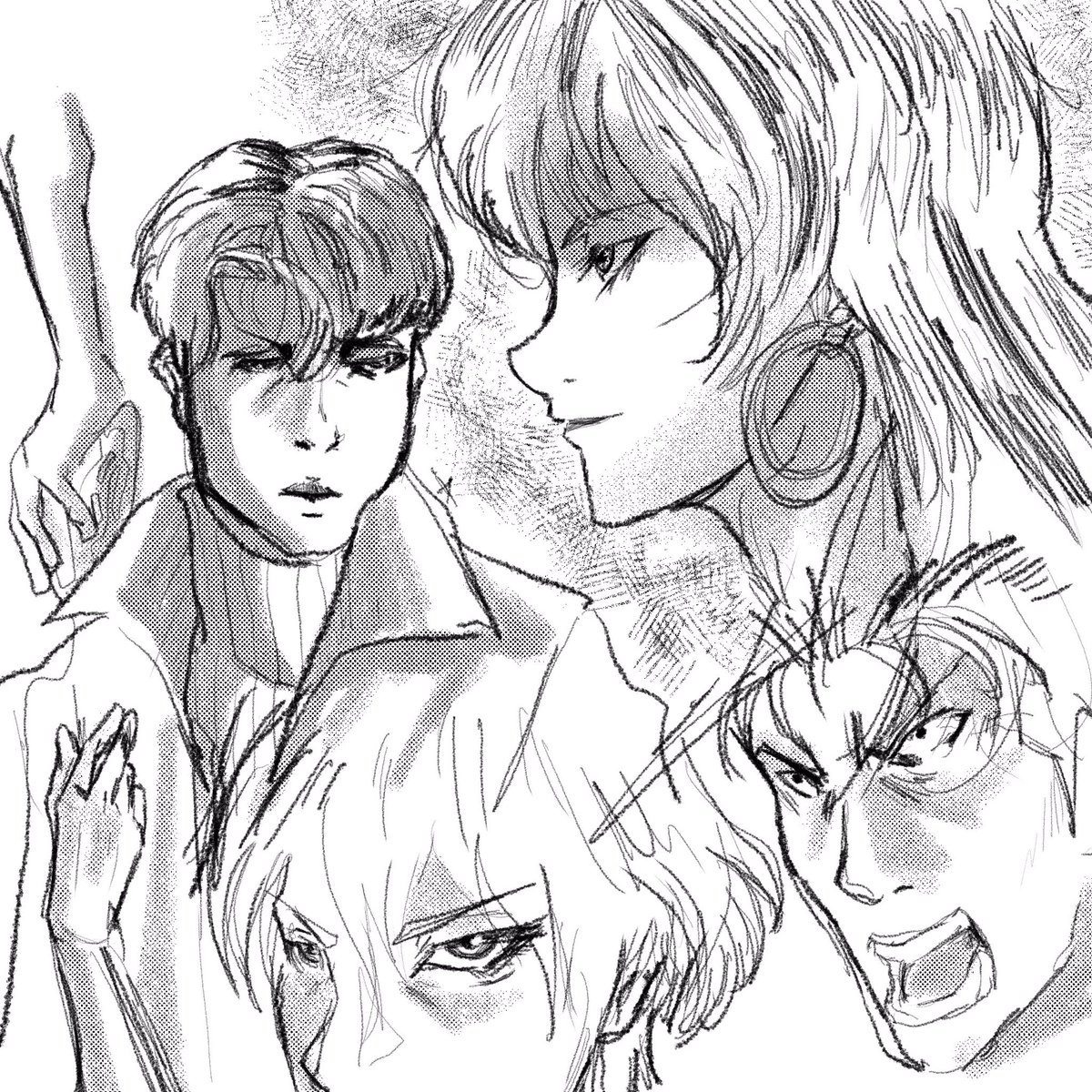 Morning doodle, practicing stuff. #digitalart #anime