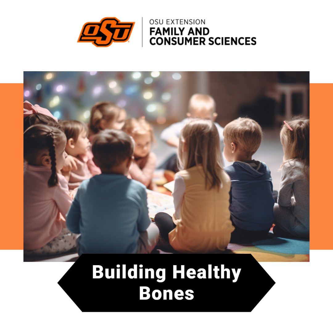 okstateFCS's tweet photo. Childhood and adolescence are the time to focus on increasing bone mass, as peak bone mass is usually reached between the ages of 25 and 30. Read more about bone health at https://t.co/wru9VF7BMO
#coopext #okstate #FamilyAndConsumerSciences https://t.co/gPd79chNvC
