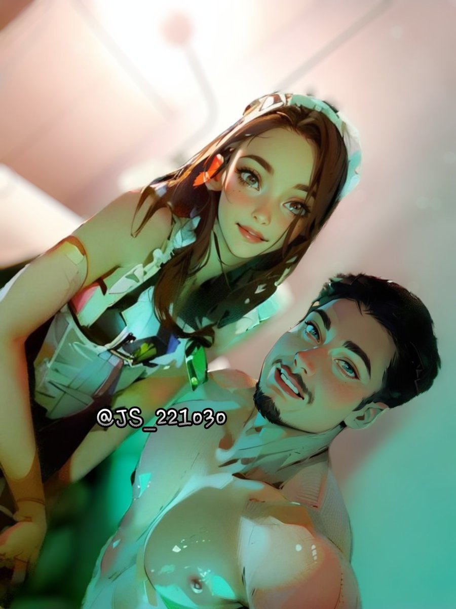 메이드복 입고 주인님이랑☺️☺️☺️😍😍
