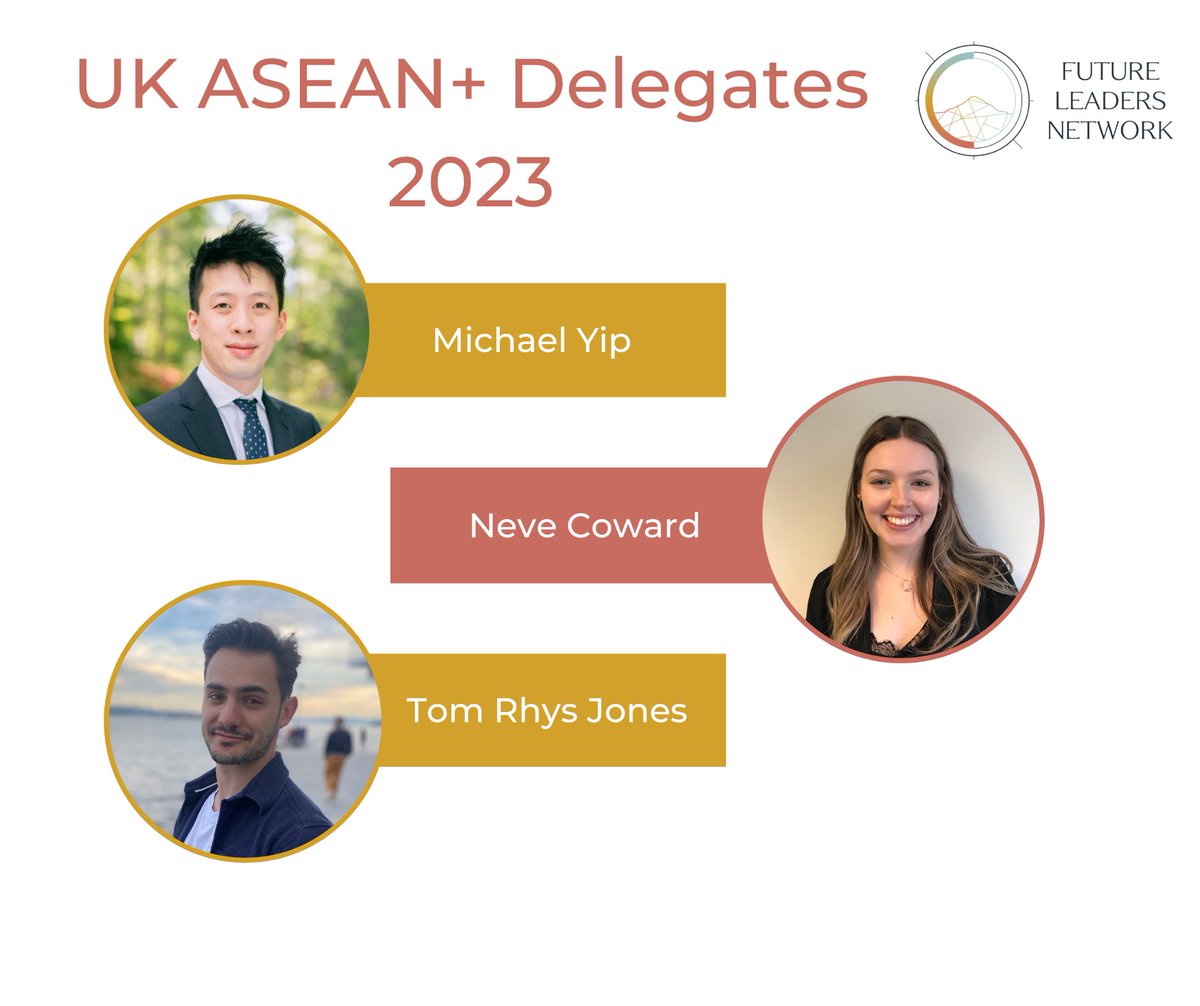 Introducing our delegates to the ASEAN+ summit in September: Michael, Neve, and Tom!