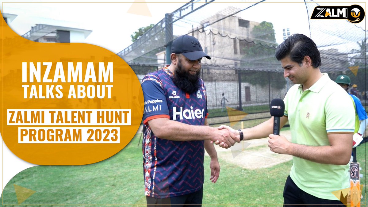 zalmitvlive's tweet photo. Exclusive: Inzamam ul Haq talks about Zalmi Talent Hunt Program - Sindh Chapter | Exclusive | Zalmi TV
Watch on our ⭕️ channel 👇🏻👇🏻👇🏻
https://t.co/7FW1re5Tlm
#ZalmiTalentHuntProgram2023 #SindhChapter #PeshawarZalmi #ZalmiTV https://t.co/9akukpf0RF
