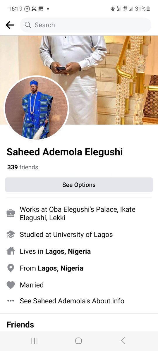 My attention of the Media Office of HRM is drawn to these fake pages on Facebook, impersonating HRM Oba Saheed Ademola Elegushi. The public is advised not to fall victim to these criminals, while we take necessary steps to ensure the pages are blocked. Thank you.