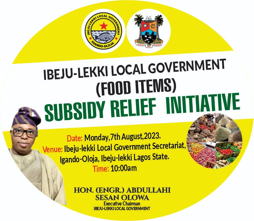 Ore2king's tweet photo. IBEJU-LEKKI LGA. 

Streaming of the distribution of relief materials on https://t.co/Euf5duVFv6.

Remember, it's absolutely free.
No party affiliation
No voters card verification
No NIN identity

As long as you are a resident of the LGA, just come in, pick up and go

Thank you. https://t.co/OMu0cL1ynK