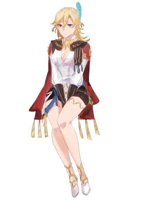 カーヴェらくがき※女体化 
