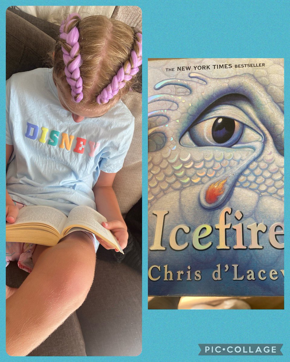 frecklesr's tweet photo. @NorthcoteSch read in your pjs lacey is reading icefire! #RPSummerChallenge https://t.co/s4d4BxCylL