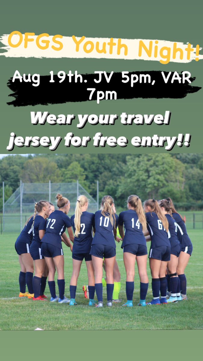 Calling all OF Soccer players🗣️🗣️Join us at Olmsted Falls High School for our annual Youth Night! Other details below⬇️⬇️