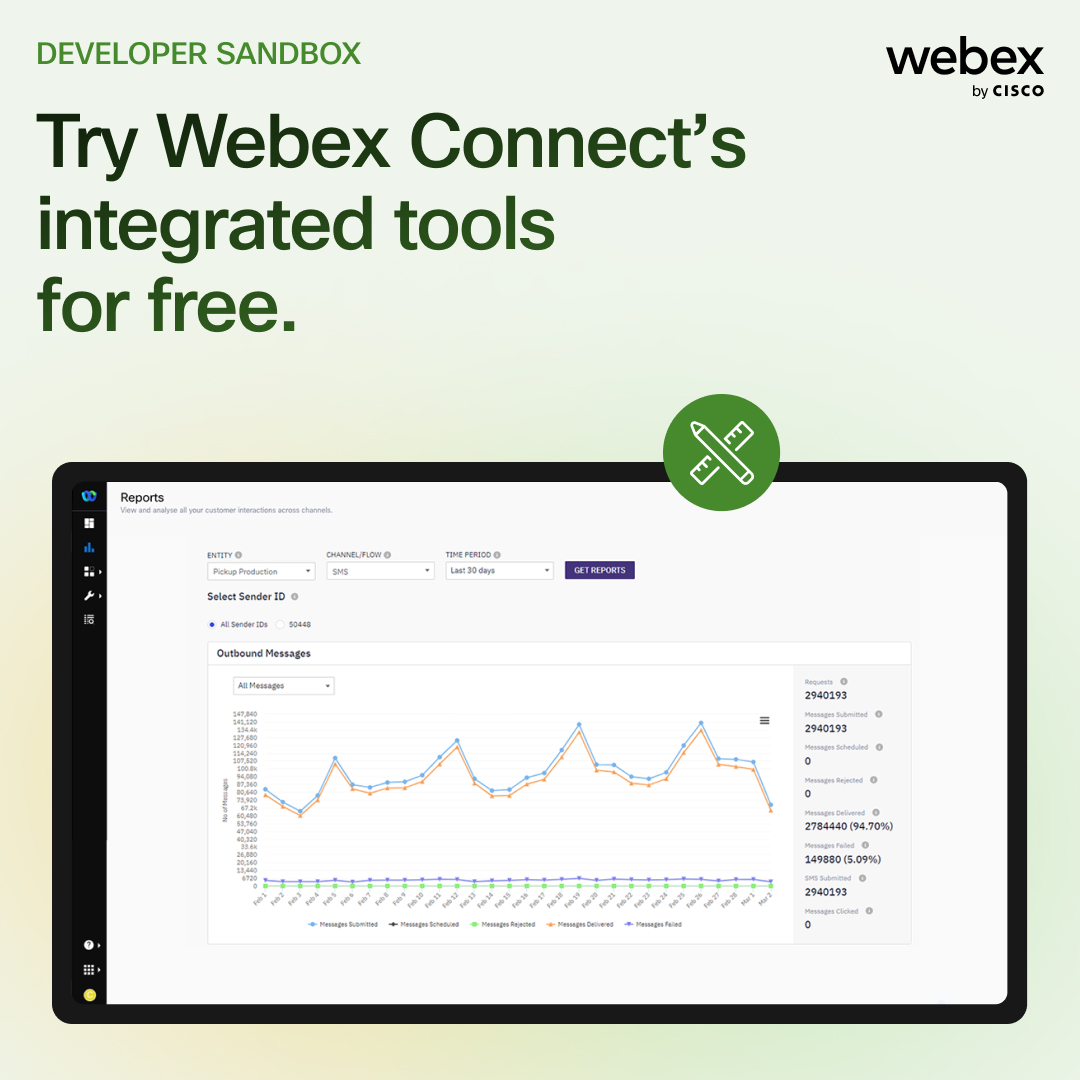 webex_cpaas's tweet image. Sqaush bugs fast! 🐛 Leverage #WebexConnect&apos;s built-in tools for debugging, reporting, and much more. Quickly identify and resolve issues as you build new experiences: cs.co/6017Pe6Fz