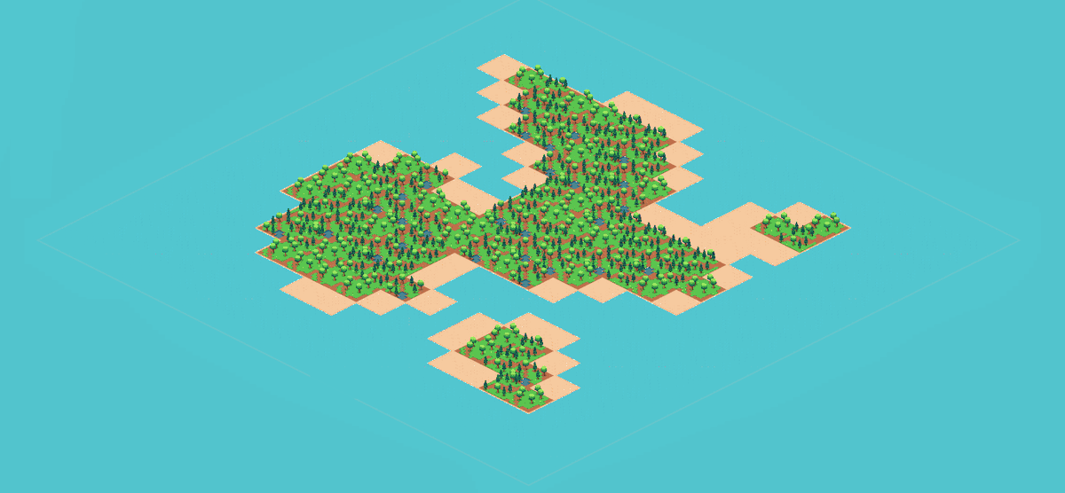 DeliIslandGame's tweet photo. Been working on the world generation system for the game lately. I've been trying to get a more natural looking island using perlin noise. It still needs some more work but I'm really happy with how it's coming along!
(Before on the left; After on the right) https://t.co/FliuF0IIWJ