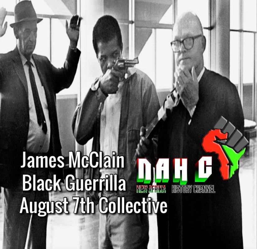 Haki_Shakur's tweet photo. Remembering Black Guerrillas (Family) James McClain & William Christmas on this Day, Two freedom fighters who are rarely known to black people. Say Their Names. ๐โค๏ธ๐ค๐ฆ
#blackaugustmemorial
#blackaugustresistance
#blackaugust
#jamesmcclain
#williamchristmas
#saytheirnames https://t.co/Brj2NgY5GM