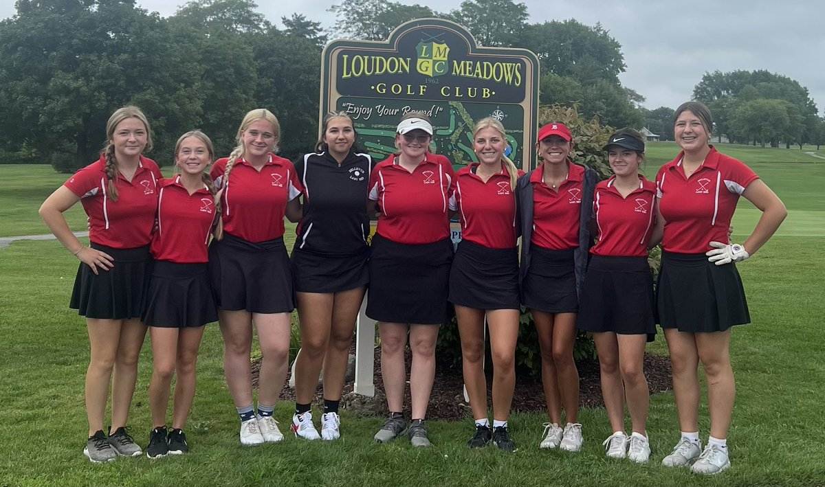 First match of the Lady Red Golf season against Hopewell Louden!