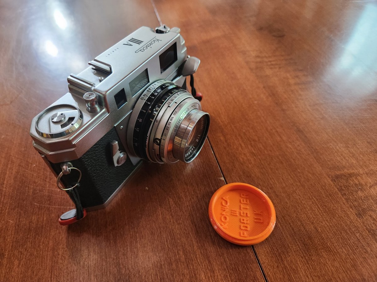 SimonFor's tweet image. A  customer needed a lens cap for a Konica III in Pro Orange. I understood his need and helped out! Konica III caps are now on sale these are his photos! #konicaiii #lenscaps #forsteruk