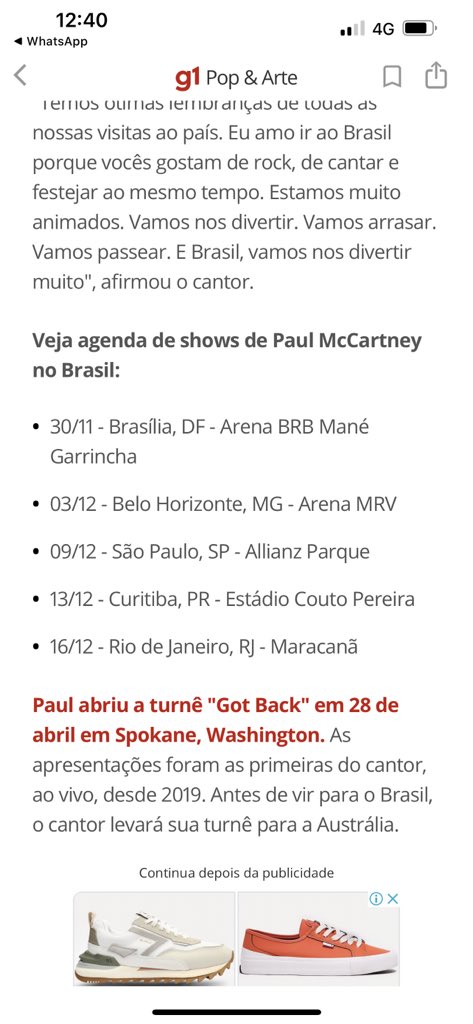 Paul vem aí.