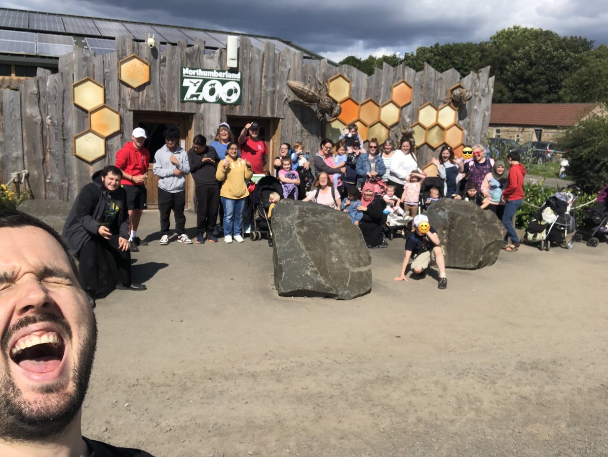 We had a lovely day at Northumberland Zoo today! I particularly loved seeing former young people doing an amazing job looking after their children / niece and nephew.