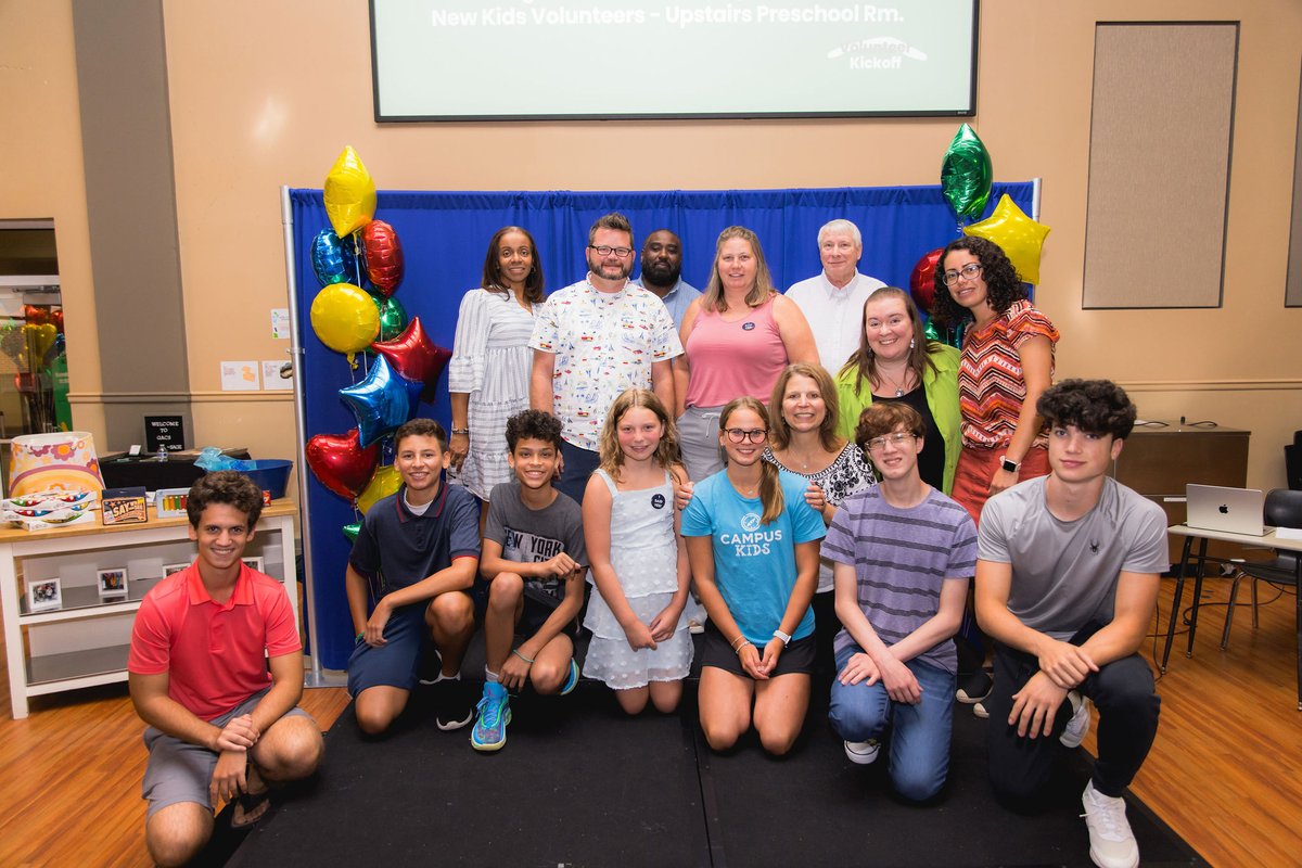 CampusChurch's tweet photo. We are so grateful for the 80+ volunteers that serve our Family Ministry. These volunteers are so valued, so loved, and so needed. Thank you for saying YES to the next generation. https://t.co/oPENzJw5Qu