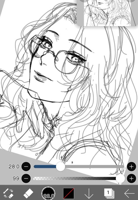 大真面目に女体化描いてる