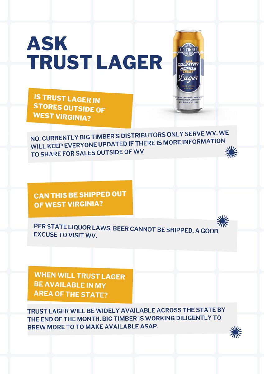 You asked, and we answered! Thank you for all the support so far. We look forward to seeing where beer takes us! #trustlager