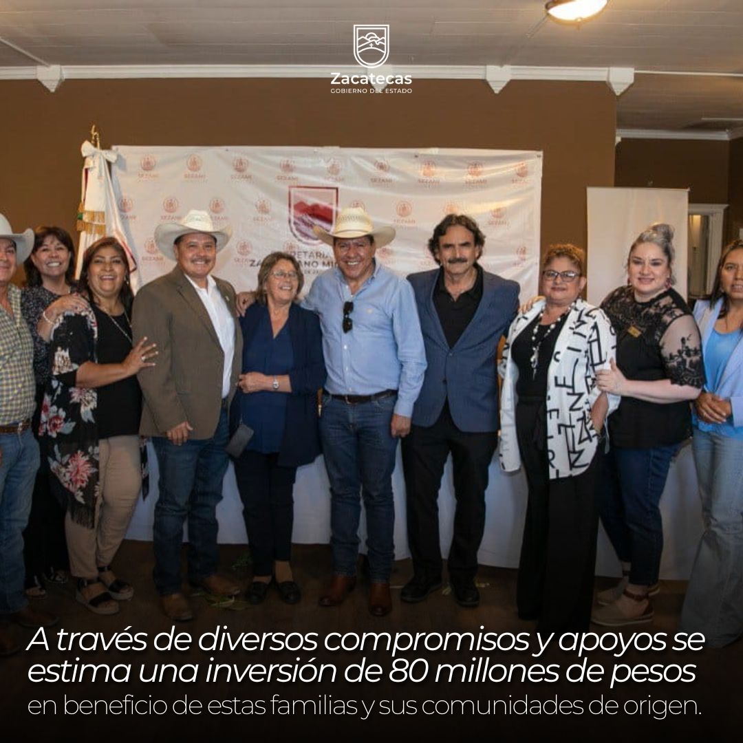 El mandatario estatal <a href="/DavidMonrealA/">David Monreal Ávila</a> llevó a Fort Worth, Texas, la primera Audiencia para la Transformación para Zacatecanos Radicados en Estados Unidos, en donde asumió compromisos para el bienestar y desarrollo de los connacionales. 🇲🇽🇺🇸

#BienestarYProgreso

<a href="/Sezac_/">Secretaría de Economía Zacatecas</a>