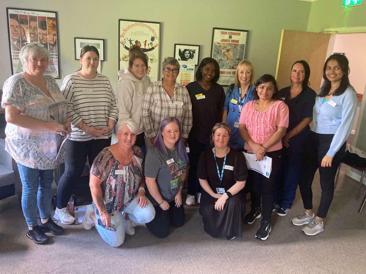 nhsggcchc's tweet photo. Day 2/5 #RESTORE2 engagement, collaboration and training. Brainstorming to understand the challenges and triumphs when caring for an unwell resident.What an exceptional team of Care Home staff 👏@spingvaleCare @LeanneConnell5 @scottichcare #CareHomes #Deterioration @EastDunHSCP https://t.co/G36D5Qytyr