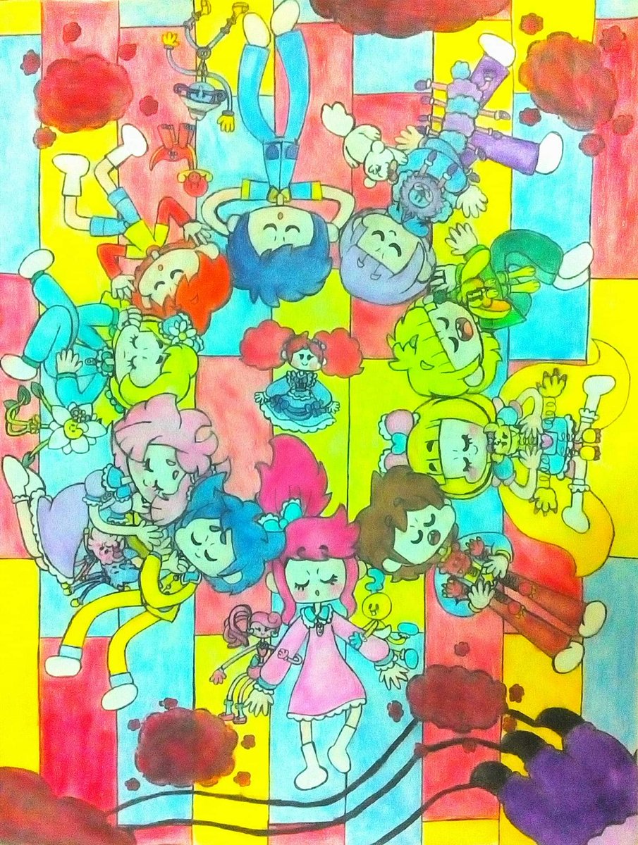 LiliesSue's tweet photo. The Innocent Children are fall sleep, with the smoke, red, sleeping gas. Dream into the world.
#HuggyWuggy #KissyMissy #MommyLongLegs #DaddyLongLegs #BabyLongLegs #BunzoBunny #PJPugaPillar #BronTheDinosaur #DaisyTheFlower #BoxyBoo #BoxSheBoo #PoppyPlaytime #PoppyPlaytimeFanart https://t.co/R8sEmhN7sY