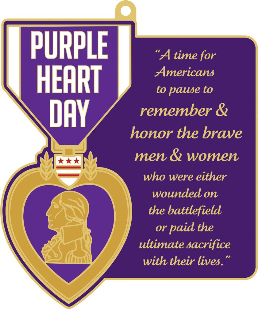 National Purple Heart Day 
Today, we pay tribute to those awarded the Purple Heart. August 7th marks this day, commemorating its creation in 1782 by Gen. Washington to honor bravery. Let's remember and honor the sacrifices of our heroes. #PurpleHeartDay #HeroesAmongUs #TBI #MI4BH