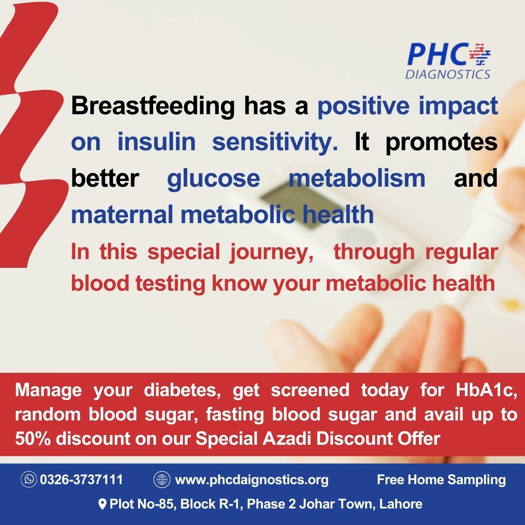 Breastfeeding has a positive impact on insulin sensitivity. It promotes better glucose metabolism and maternal metabolic health  

In this special journey,  through regular blood testing know your metabolic health

#Breastfeeding
#InsulinSensitivity
#PostpartumHealth
#MomLife