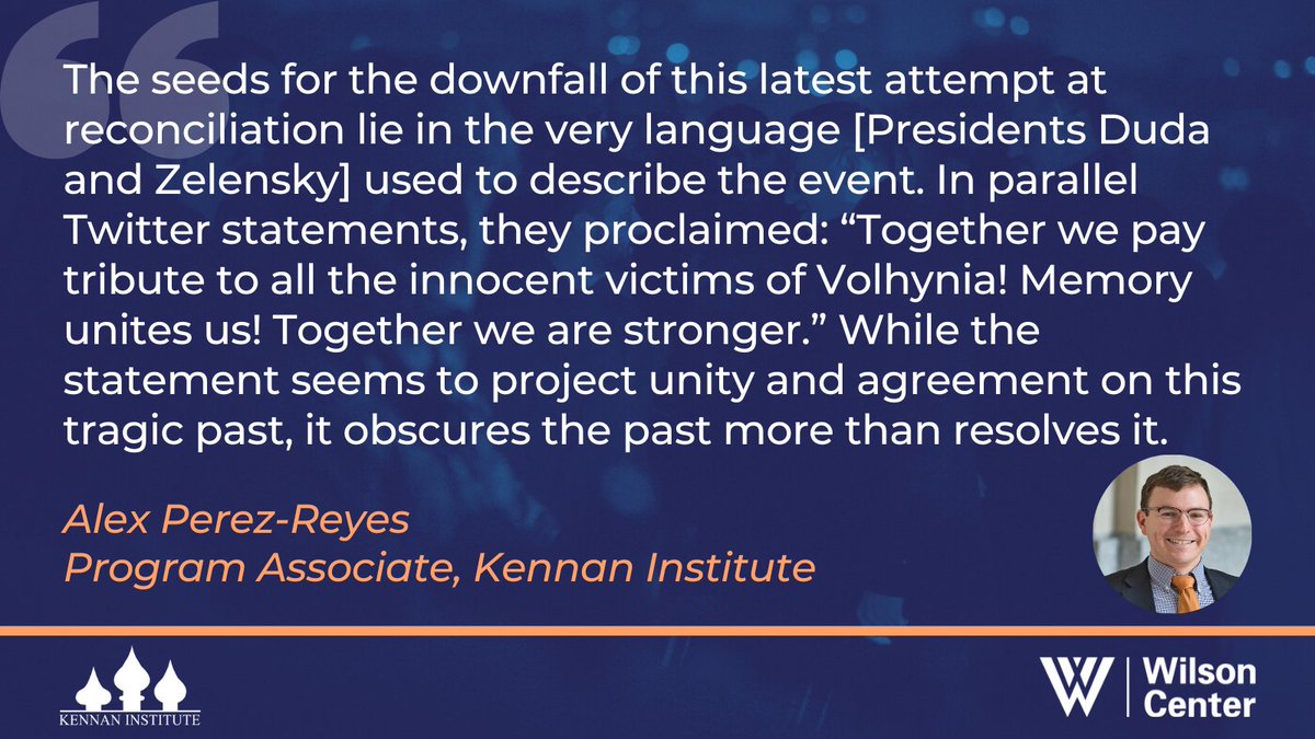 kennaninstitute's tweet photo. [OUT NOW] The presidents of #Poland and #Ukraine recently commemorated the victims of the Volhynia massacres of 1943-1945. @hoyasasha2017 asks whether the ceremony served to reconcile or obscure this difficult history of ethnic violence for #FocusUkraine: https://t.co/A8nhdLOdXO https://t.co/APniFmCVHd
