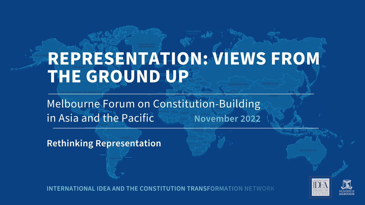 ConstitutionNet's tweet image. 🌐 Dive into the discussions from the 7th #Melbourne Forum, shedding light on the need to review #constitutions in light of contemporary realities.
Explore the challenges and opportunities for real and impactful representation in the 21st century.
📺 buff.ly/3qkslXY