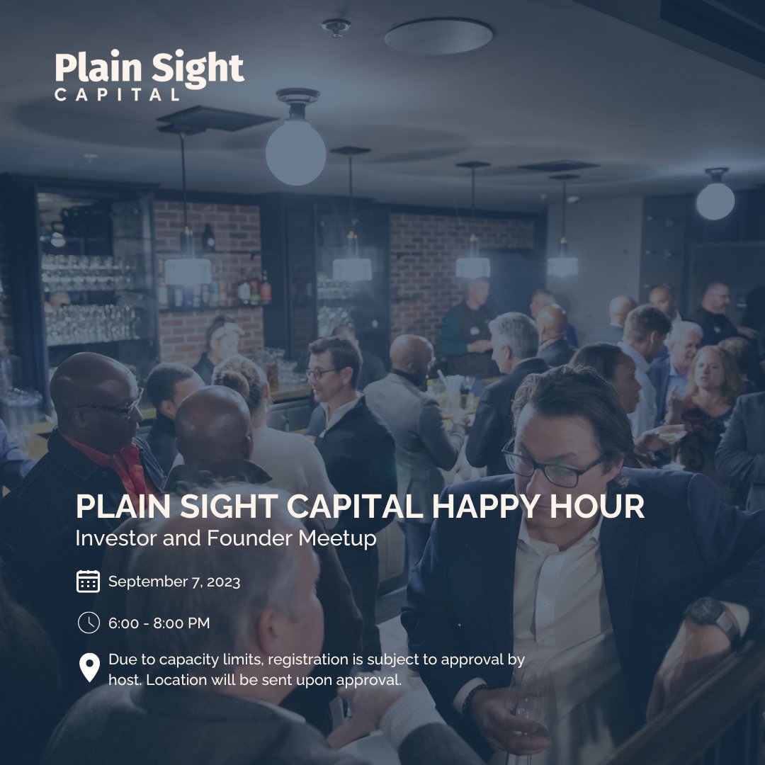 Founders and Investors, join Plain Sight Capital on Day 2 of SaaStr Annual 2023 for an evening of networking, great cocktails, and tasty bites! Complete the form that can be found via the link below. 

We look forward to seeing you!

mjj6sh35c31.typeform.com/to/msmtObCq