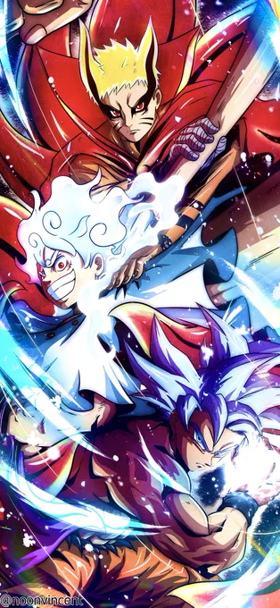 Luffy - Naruto - Goku  #ONEPIECE #NARUTO #DRAGONBALL