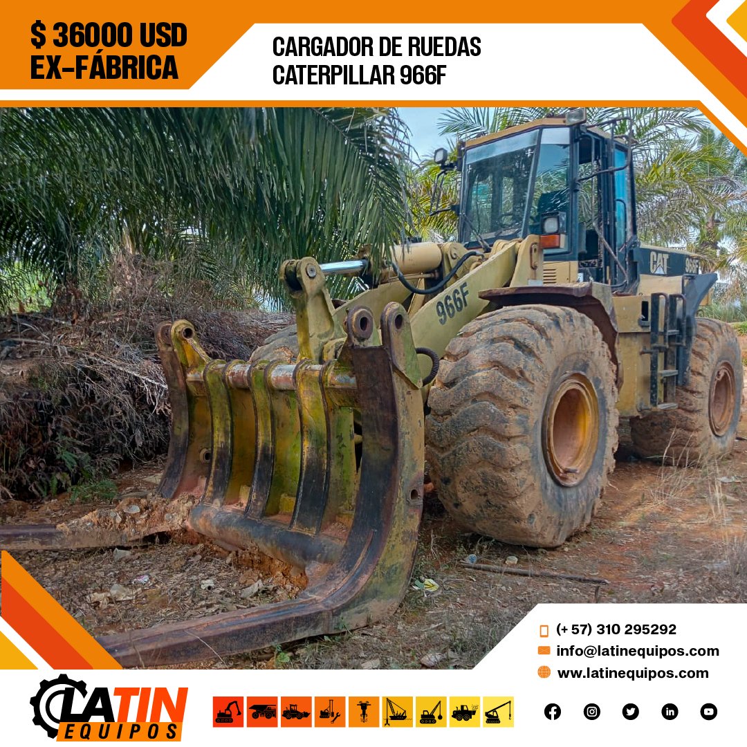 - Año 1994 👷‍♂️
- Horas 8,610
- Hecho en Bélgica
- Cabina

➡️ Precio USD36000FOB Indonesia.

#ingeniería #construcción #civil #proyectos #venta #productosdesegunda #latinequipos #herramientas #cargador #ruedas #cartepillar #cargadorderuedas #966F