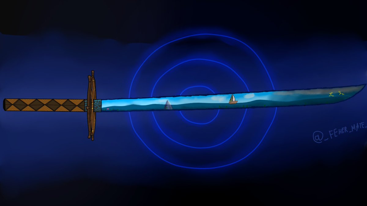 _Feher_Mate_'s tweet photo. I draw my (OC) sword!
#sword #water #oceans #boat #fish #nature #blue #art #draw #animeart #anime #animegirl #animeboy #demonslayer #bleach https://t.co/sdVqZnCPCs