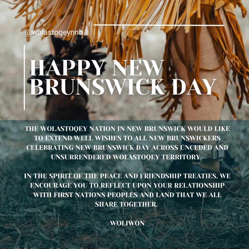 Wolastoqey Nation in New Brunswick tweet media