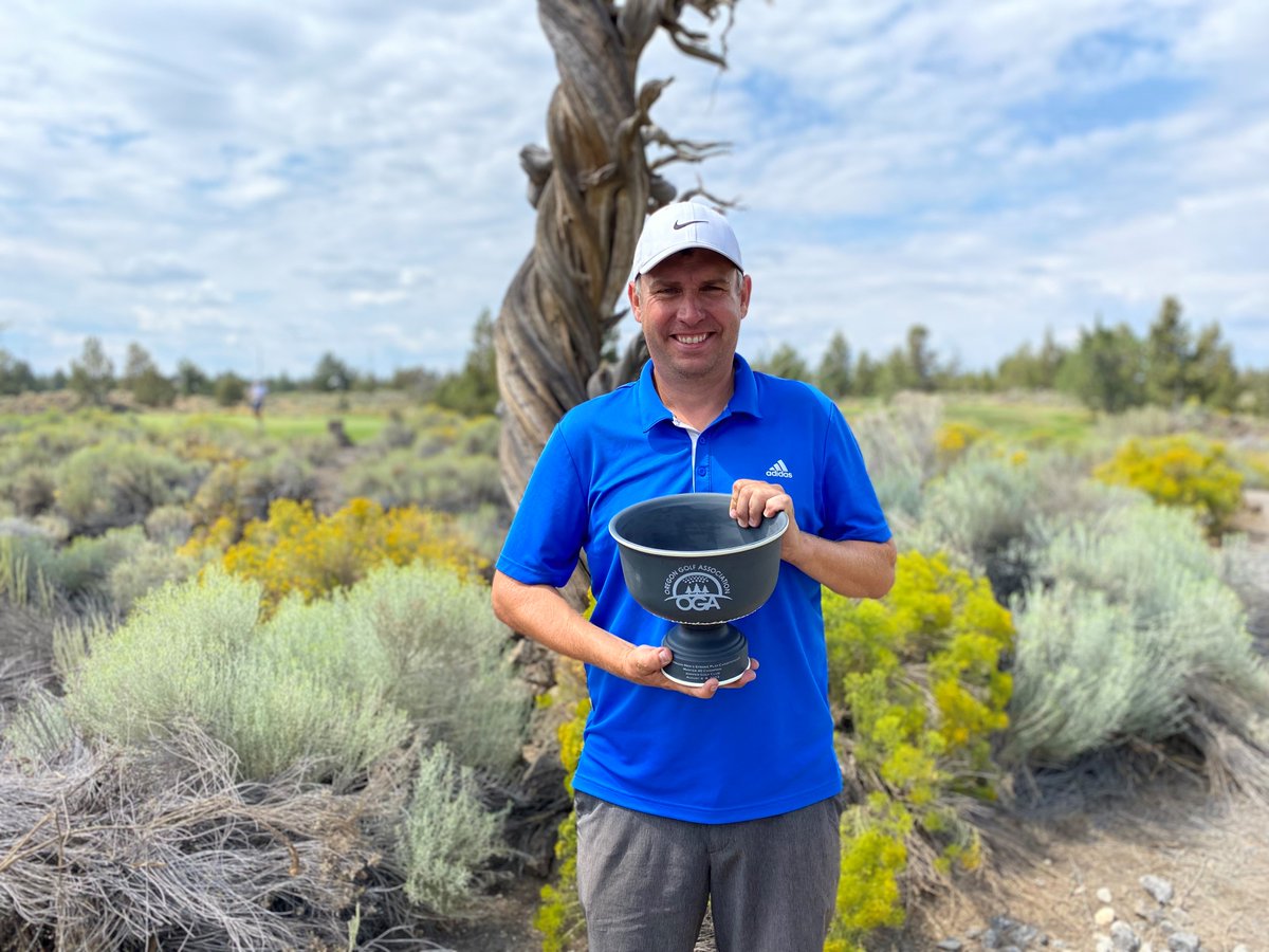 71st Oregon Men's Stroke Play Championship was a SUCCESS! Congratulations to our Champions: Robbie Ziegler (Open Division Champion), Lyndon Bystrom (Master 40 Champion), and Brooks Newsome (Senior Division Champion). Big Thank You to Juniper Golf Club for hosting this event.