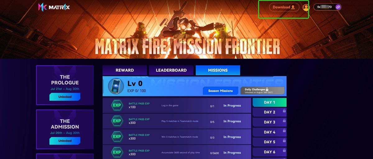 Matr1xOfficial's tweet photo. 🔥 MATR1X FIRE Mission Frontier Alpha Test begins at 18:00 SGT Aug 8!

 What to do before it? App downloading(after log-in): https://t.co/hnqkwYLx8g

Reply "🔥 App Downloaded for 8.8" to join the action-packed adventure! 💥 https://t.co/NxKHX5tCcn