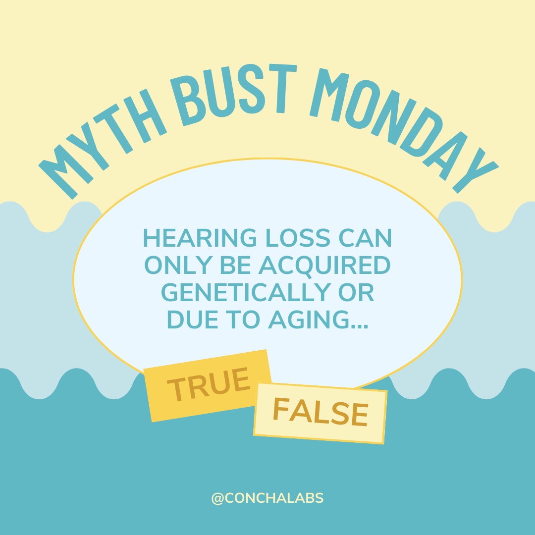conchalabs's tweet image. Welcome to another Myth Busting Monday, where we bust some common misconceptions about hearing loss! 🦻👊

How do you protect your hearing? Tell us in the comments below! 

#ConchaLabs #NIHLAwareness #soundsafety #hearinghealth 

Source: who.int